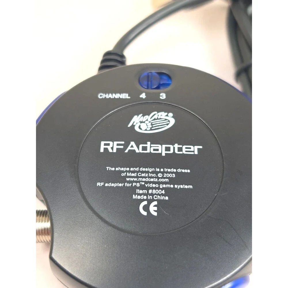 MadCatz Auto RF Switch Adapter Cable For Sony PlayStation 1-2 PS1 PS2 8004